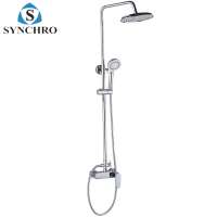 SKL-1068 Stainless steel pipe bath shower set /bath shower faucets